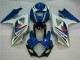 Blue White 07-08 GSXR 1000 Full Motorcycle Fairing Kits Blue White 07-08 GSXR 1000 Full Motorcycle Fairing Kits