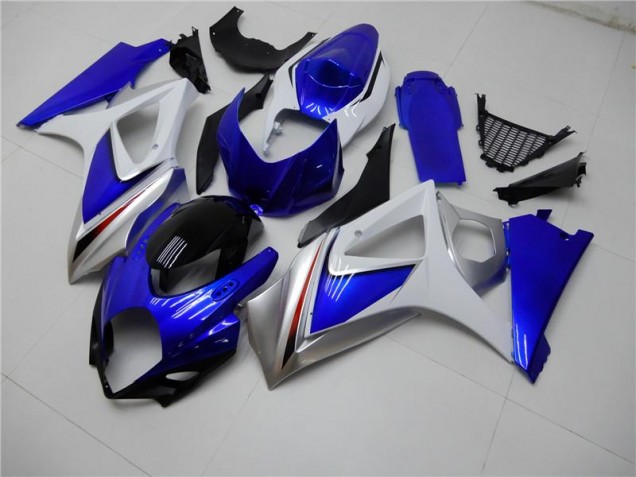 Blue White 07-08 GSXR 1000 Motorcycle Fairing Kits & Plastic Blue White 07-08 GSXR 1000 Motorcycle Fairing Kits & Plastic