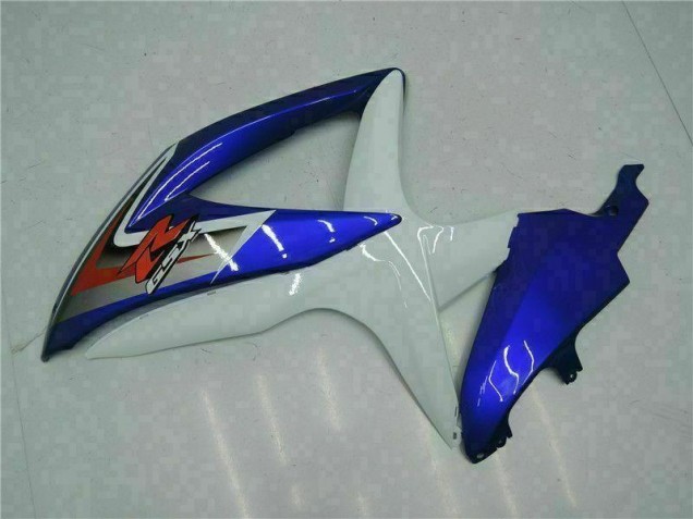 Blue White 08-10 GSXR 600/750 Full Motorcycle Fairing Kits