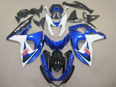 Blue White 09-16 GSXR 1000 Motorcycle Fairing Kits