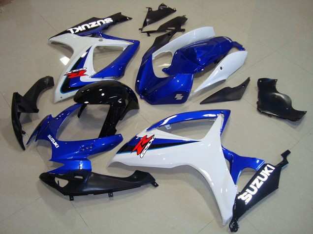 Blue White Black 06-07 GSXR 750 Motorcycle Fairings