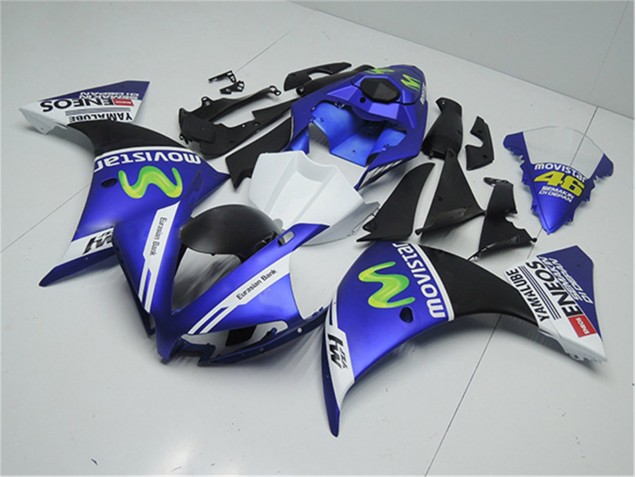 Blue White Black 12-14 YZF R1 Motorcycle Fairings Blue White Black 12-14 YZF R1 Motorcycle Fairings