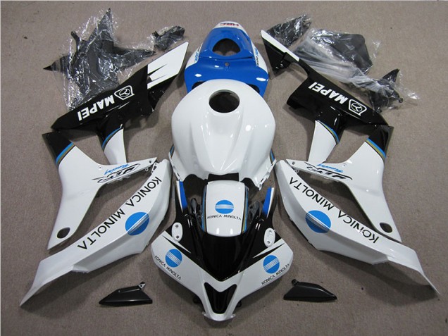 Blue White Black Konica Minolta MAPEI 07-08 CBR600RR Motorcycle Fairings Blue White Black Konica Minolta MAPEI 07-08 CBR600RR Motorcycle Fairings