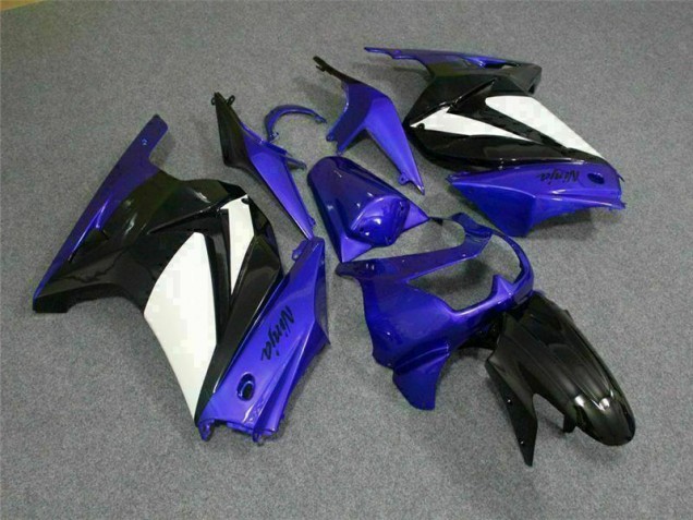 Blue White Black Ninja 08-12 EX250 Motorcycle Fairings Blue White Black Ninja 08-12 EX250 Motorcycle Fairings