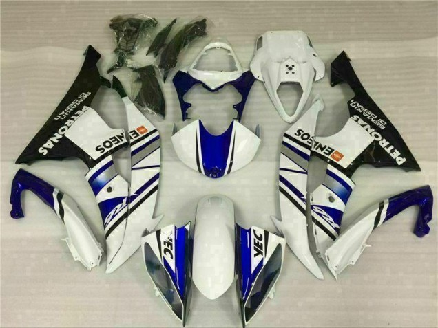 Blue White Blue White ENEOS 08-16 YZF R6 Motorcycle Fairing Blue White Blue White ENEOS 08-16 YZF R6 Motorcycle Fairing