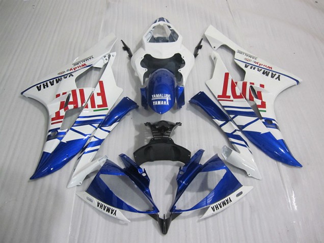 Blue White Fiat 06-07 YZF R6 Motorcycle Fairings Blue White Fiat 06-07 YZF R6 Motorcycle Fairings