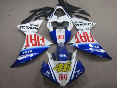 Blue White Fiat 46 09-11 YZF R1 Motorcycle Fairings