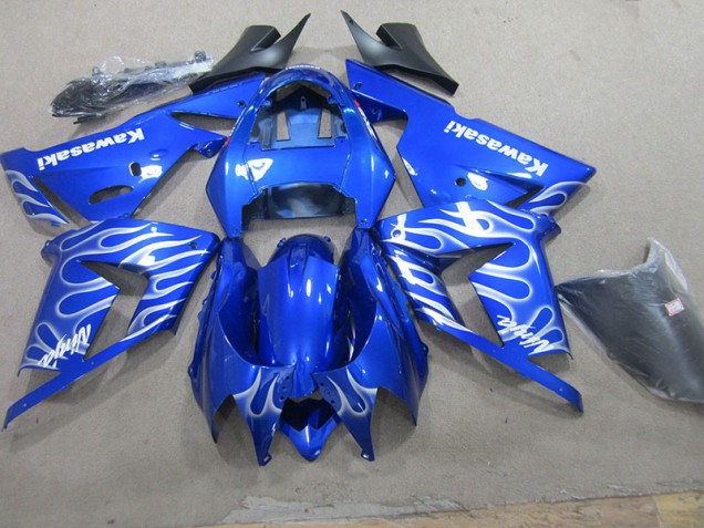 Blue White Flame 03-05 ZX10R Motorcycle Fairing Blue White Flame 03-05 ZX10R Motorcycle Fairing