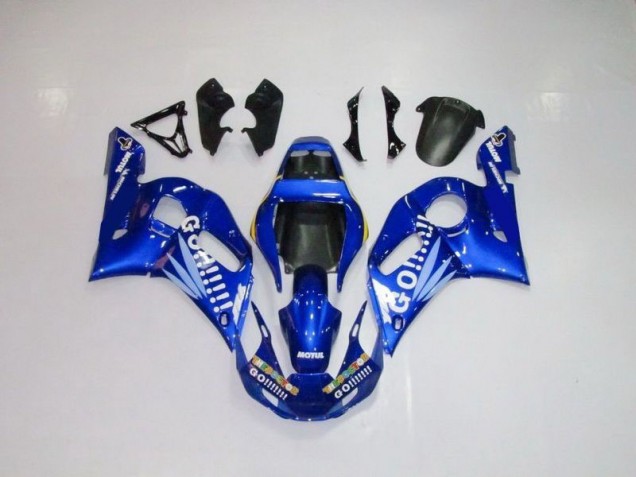 Blue White Go Motul 98-02 YZF R6 Motorcycle Fairings