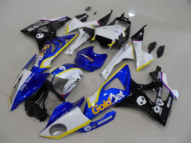 Blue White GoldBet 09-14 S1000RR Motorcycle Fairing