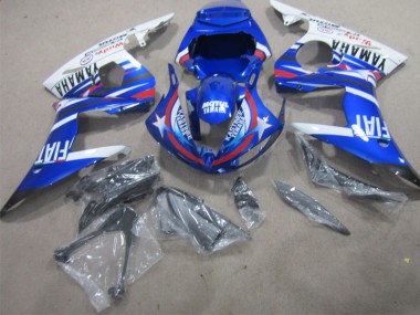 Blue White Motul Fiat 02-03 YZF R1 Motorcycle Fairing