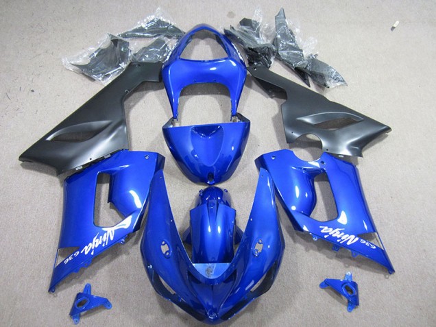 Blue White Ninja 636 05-06 ZX6R Motorcycle Fairings Blue White Ninja 636 05-06 ZX6R Motorcycle Fairings