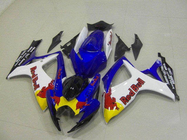 Blue White Red Bull 06-07 GSXR 750 Motorcycle Fairings Blue White Red Bull 06-07 GSXR 750 Motorcycle Fairings