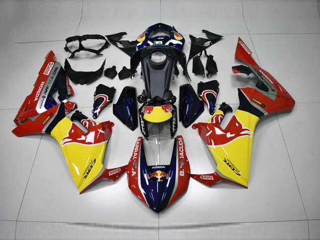 Blue Yellow Red Red Bull 17-20 CBR1000RR Motorcycle Fairings Blue Yellow Red Red Bull 17-20 CBR1000RR Motorcycle Fairings