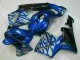 Blue with Silver Flame 03-04 CBR600RR Motorcycle Fairings Blue with Silver Flame 03-04 CBR600RR Motorcycle Fairings