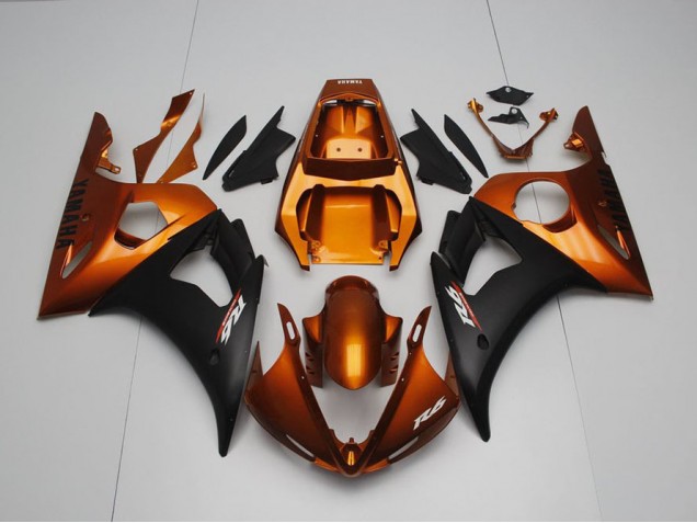 Brown and Matte Black 03-05 YZF R6 Motorcycle Fairings Brown and Matte Black 03-05 YZF R6 Motorcycle Fairings