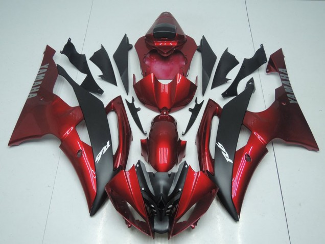 Candy Red and Black 08-16 YZF R6 Motorcycle Fairings