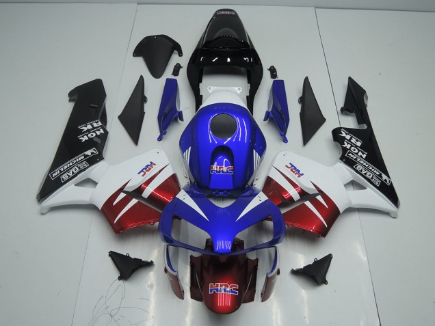 Dark Red Blue 03-04 CBR600RR Motorcycle Fairings
