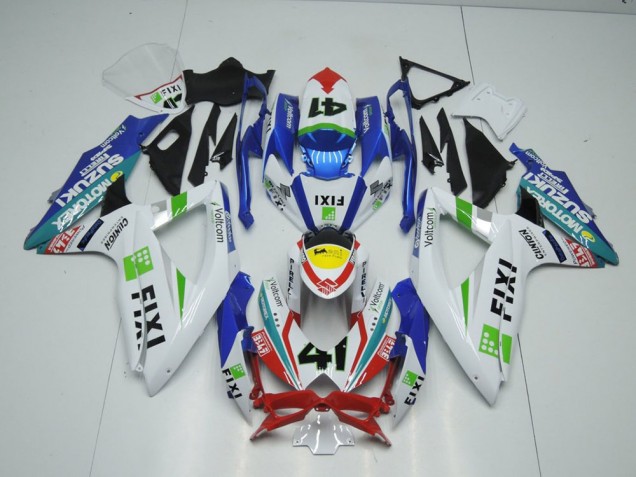 Fixi Light Blue 09-16 GSXR 1000 Motorcycle Fairings Fixi Light Blue 09-16 GSXR 1000 Motorcycle Fairings