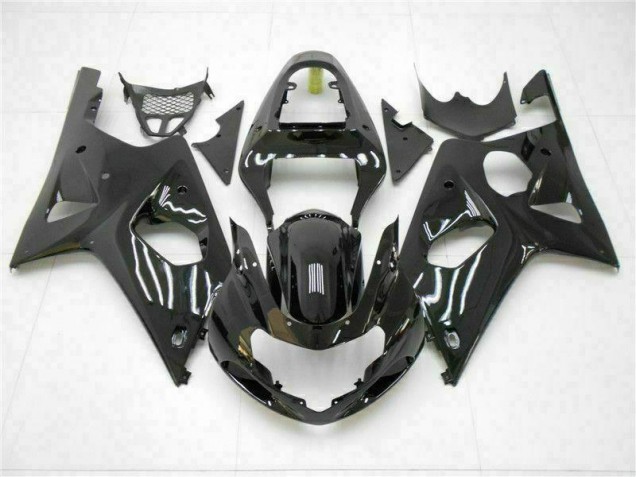 Glossy Black 00-02 GSXR 1000 Motorcycle Fairings