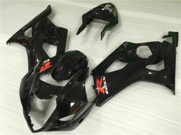 Glossy Black 03-04 GSXR 1000 Motorcycle Bodywork