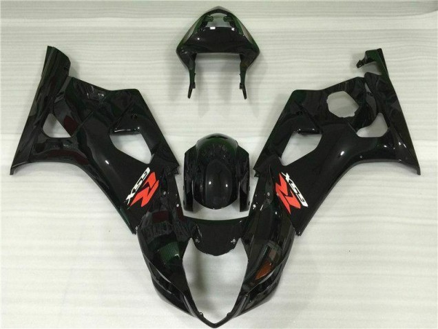 Glossy Black 03-04 GSXR 1000 Motorcycle Bodywork