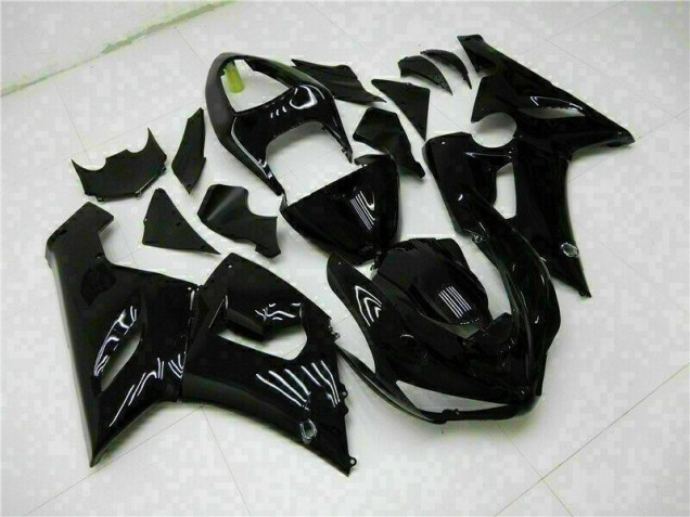 Glossy Black 05-06 ZX6R Motorcycle Fairing Glossy Black 05-06 ZX6R Motorcycle Fairing