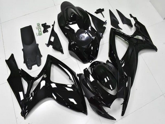 Glossy Black 06-07 GSXR 600/750 Motorcycle Fairings Glossy Black 06-07 GSXR 600/750 Motorcycle Fairings