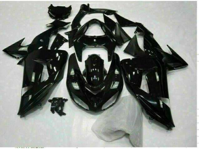 Glossy Black 06-07 ZX10R Motorcycle Fairings Glossy Black 06-07 ZX10R Motorcycle Fairings