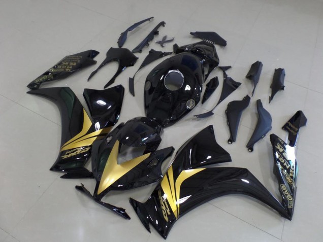 Glossy Black Gold Sticker 12-16 CBR1000RR Motorcycle Fairings Glossy Black Gold Sticker 12-16 CBR1000RR Motorcycle Fairings