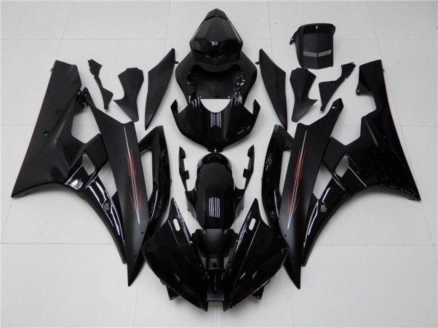 Glossy Matte Black 06-07 YZF R6 Motorcycle Fairings Glossy Matte Black 06-07 YZF R6 Motorcycle Fairings