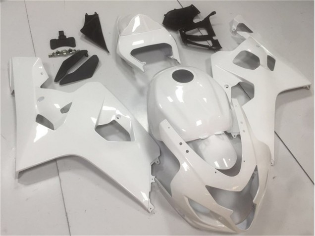 Glossy White 04-05 GSXR 600/750 Motorcycle Fairings