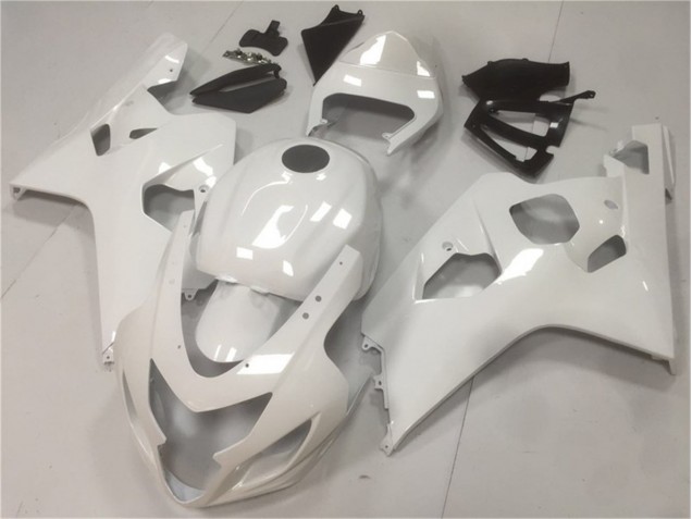 Glossy White 04-05 GSXR 600/750 Motorcycle Fairings
