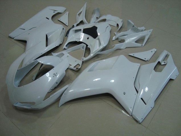 Glossy White 07-14 Ducati 848 1098 1198 Motorcycle Fairings Glossy White 07-14 Ducati 848 1098 1198 Motorcycle Fairings