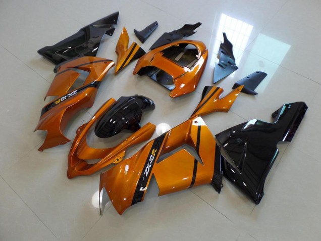 Gold Black 03-05 ZX10R Motorcycle Fairings Gold Black 03-05 ZX10R Motorcycle Fairings