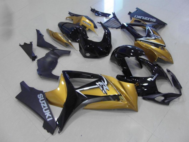Gold Black 07-08 GSXR 1000 Motorcycle Fairings Gold Black 07-08 GSXR 1000 Motorcycle Fairings