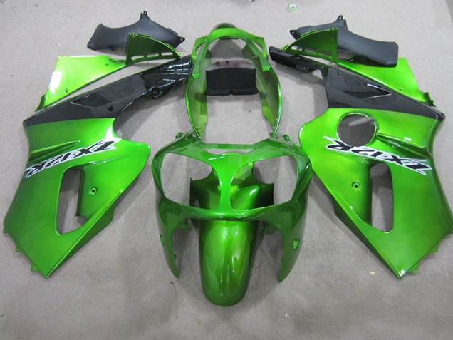 Green 00-01 ZX12R Motorcycle Fairings