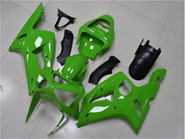 Green 03-04 ZX6R Motorcycle Fairing Green 03-04 ZX6R Motorcycle Fairing