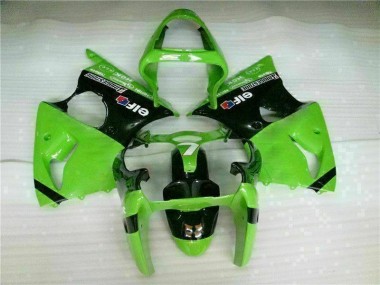Green Black 00-02 ZX6R Full Motorcycle Fairing Kits