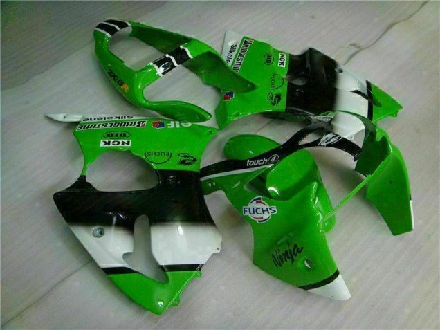Green Black 00-02 ZX6R Motorcycle Fairing & Bodywork Green Black 00-02 ZX6R Motorcycle Fairing & Bodywork