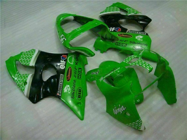 Green Black 00-02 ZX6R Motorcycle Fairing