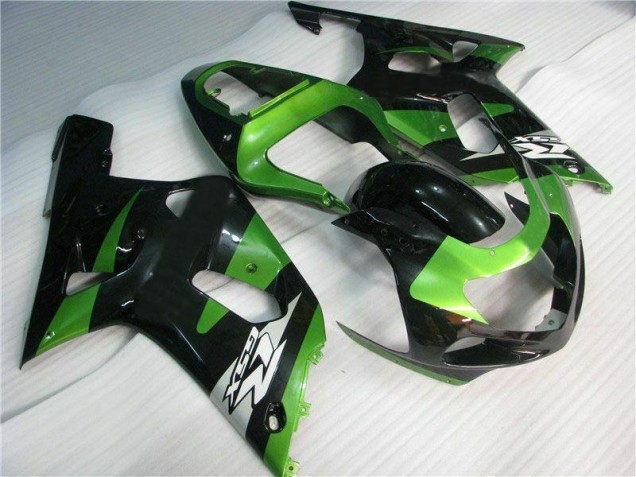 Green Black 01-03 GSXR 600/750 Motorcycle Fairings Green Black 01-03 GSXR 600/750 Motorcycle Fairings
