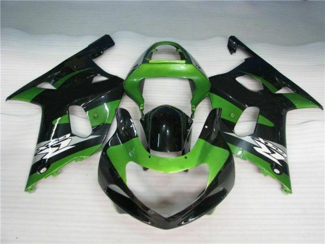 Green Black 01-03 GSXR 600/750 Motorcycle Fairings Green Black 01-03 GSXR 600/750 Motorcycle Fairings