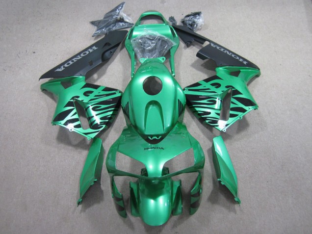 Green Black 03-04 CBR600RR Motorcycle Fairings Green Black 03-04 CBR600RR Motorcycle Fairings