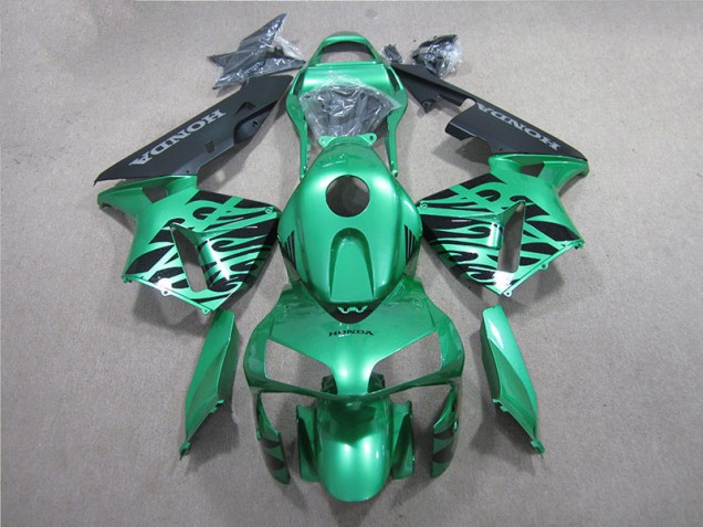 Green Black 05-06 CBR600RR Motorcycle Fairings Green Black 05-06 CBR600RR Motorcycle Fairings
