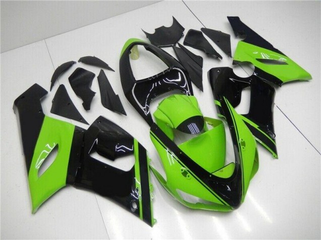 Green Black 05-06 ZX6R Motorcycle Fairing Green Black 05-06 ZX6R Motorcycle Fairing