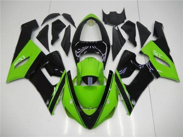 Green Black 05-06 ZX6R Motorcycle Fairing Green Black 05-06 ZX6R Motorcycle Fairing