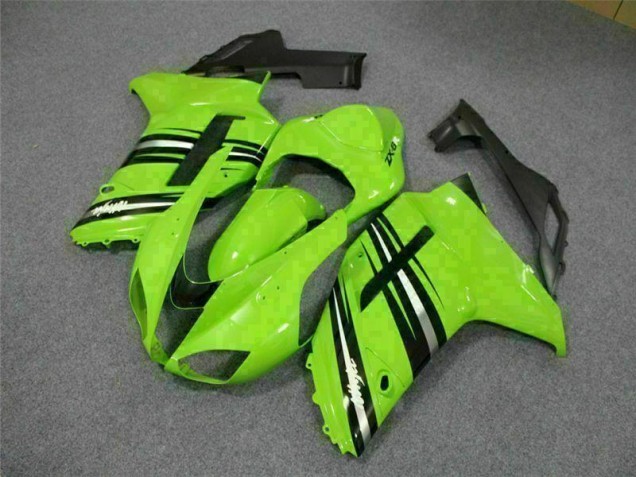 Green Black 07-08 ZX6R Motorcycle Fairings Green Black 07-08 ZX6R Motorcycle Fairings