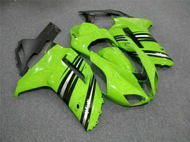 Green Black 07-08 ZX6R Motorcycle Fairings Green Black 07-08 ZX6R Motorcycle Fairings