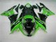 Green Black 09-12 ZX6R Motorcycle Fairing Green Black 09-12 ZX6R Motorcycle Fairing